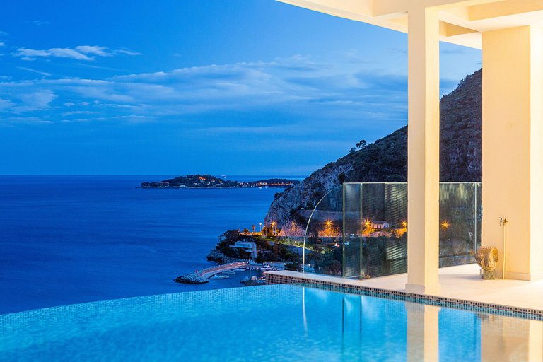 Azu005 - Villa com vista da baía de Eze, Riviera Francesa