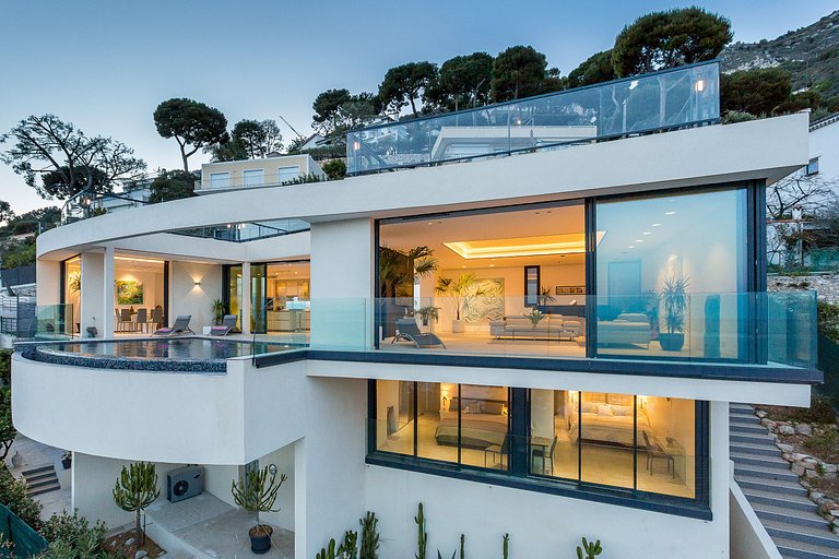 Azu005 - Villa con vista a la bahía de Eze, Riviera Francesa