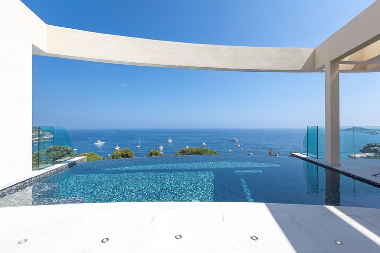 Azu005 - Villa com vista da baía de Eze, Riviera Francesa