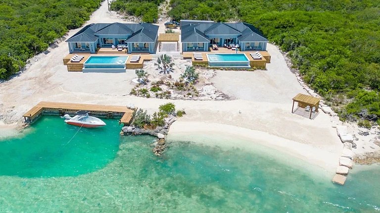 Bhs030 - Villa de luxe en bord de mer avec quai à Exuma