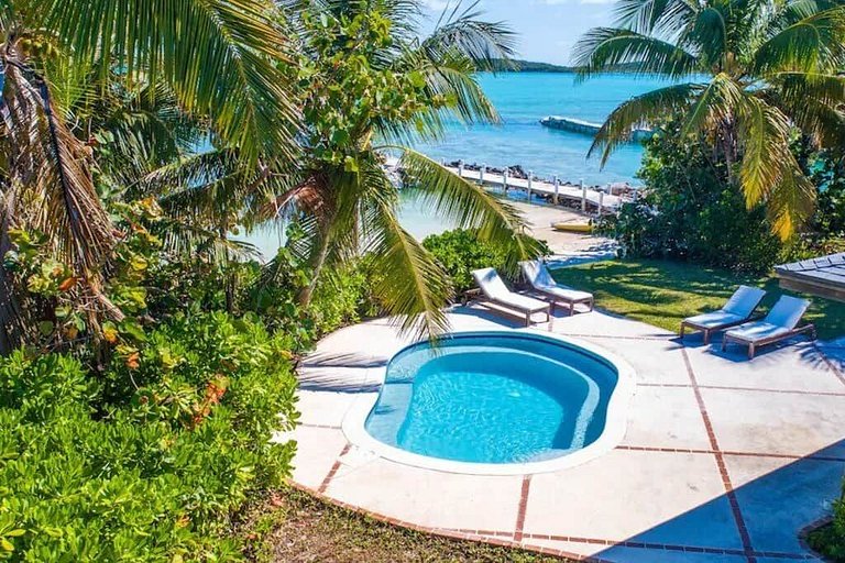 Bhs018 - Villa en bord de mer avec piscine à Great Exuma