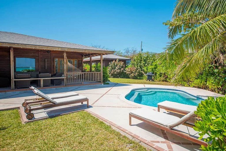 Bhs018 - Villa frente al mar con piscina en Great Exuma