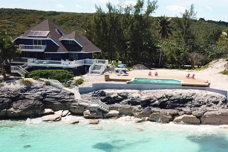 Bhs023 - Beachfront house with private pool in Exuma