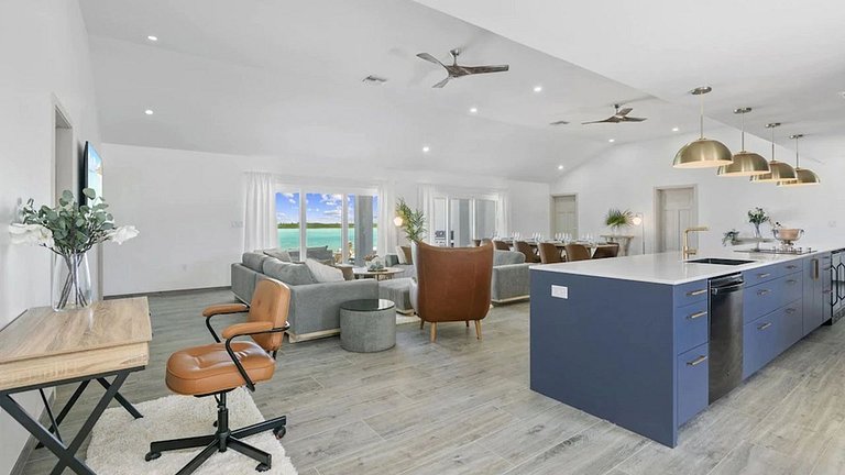 Bhs030 - Villa de lujo frente al mar con muelle en Exuma