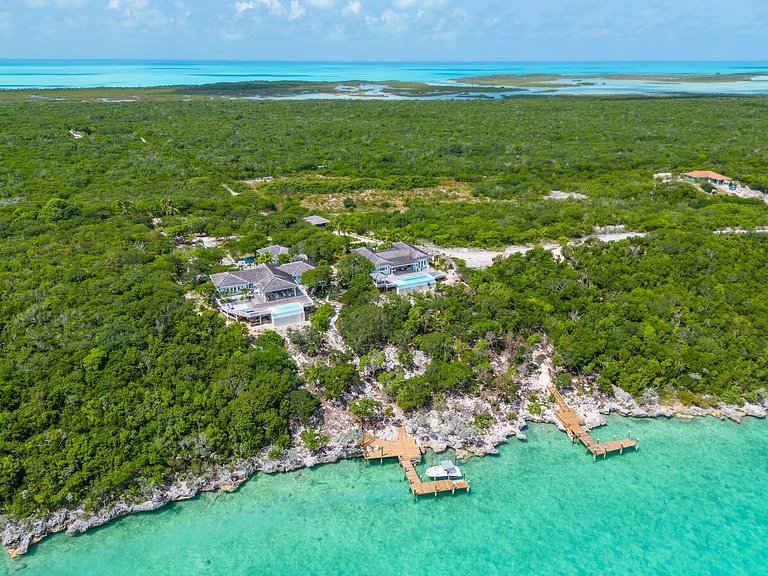 Bhs014 - Villa en bord de mer avec quai privé à Exuma