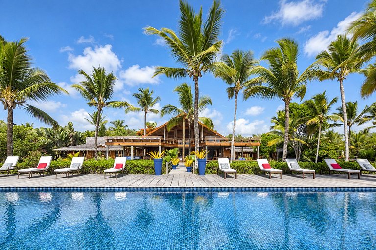 Bah002 - Villa de luxo à beira-mar com 6 quartos em Trancoso