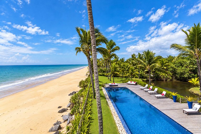 Bah002 - Villa de luxo à beira-mar com 6 quartos em Trancoso