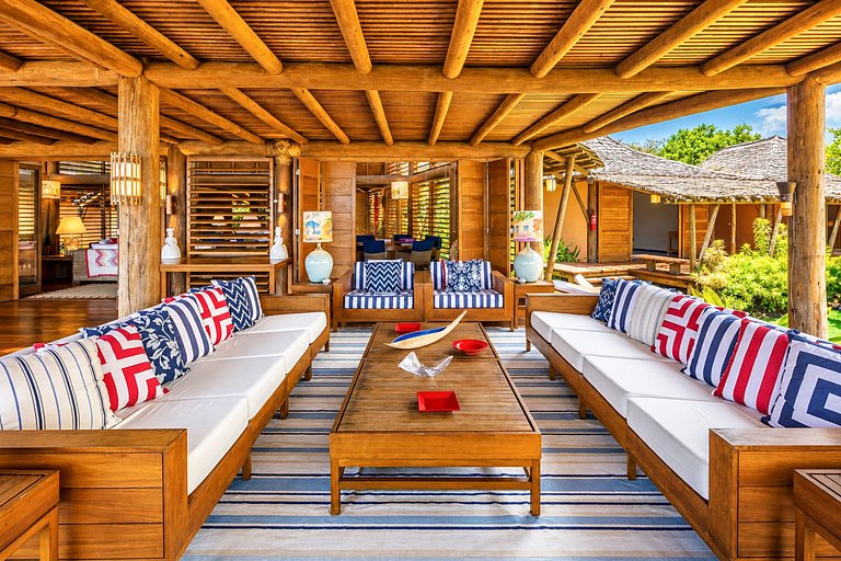 Bah002 - Villa de luxo à beira-mar com 6 quartos em Trancoso