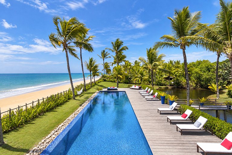 Bah002 - Villa de luxo à beira-mar com 6 quartos em Trancoso