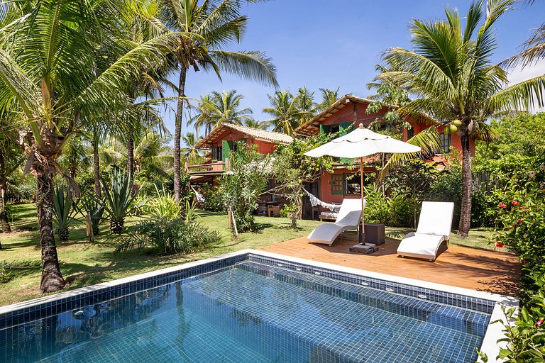 Bah068 - Front sea house with pool in Trancoso