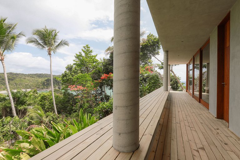 Bah177- Elegant sea view house in Itacaré