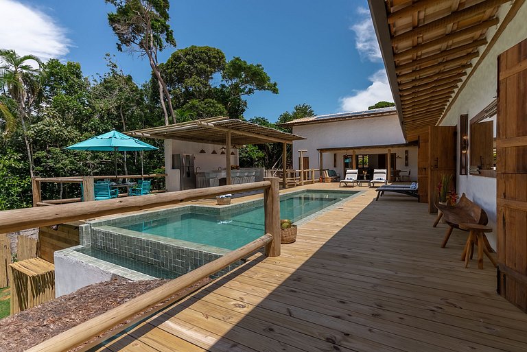 Bah192 - Charmosa casa com piscina e 4 suítes em Trancoso